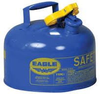 2.5 Gallon Steel Safety Can for Kerosene, Type I, Flame Arrester, Blue - UI25SB