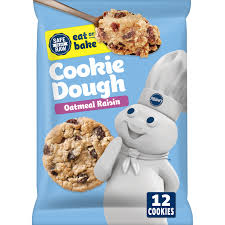 Quick and easy to make, you only need one one bowl and a baking sheet. Pillsbury Ready To Bake Oatmeal Raisin Cookies 12 Ct 16 Oz Walmart Com Walmart Com