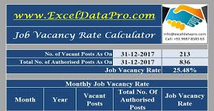 Skills that pay less than market rate include data analysis. Download Job Vacancy Rate Calculator Excel Template Exceldatapro