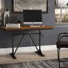 Buy frame1 computer desk in peak white and oak finish legs to add overall #aesthetic value to your #room. 1