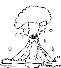 Free coloring pages with the lava for boys and girls. Online Coloring Pages Coloring Page The Volcano Spews Lava Volcano Coloring Pages For Kids