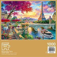 Jigsaw puzzle 1000 piece large puzzle springbok's jigsaw puzzle paris sunset. Blooming Paris 1000 Piece Jigsaw Puzzle The Works