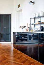 Pin By Cassandra Lavalle Coco Kelle On Kitchen Black Kitchen Cabinets Black Kitchens Kitchen Design