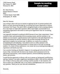 Free 7 Sample Accounting Cover Letter Templates In Ms Word Pdf