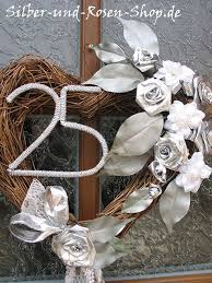 Turkranz Herz Silberhochzeit Silberhochzeit Geschenk Silberhochzeit Deko Geschenkideen Silberhochzeit