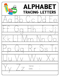 Foster the literacy skills in your child with these free, printable coloring pages that can be easily assembled int. 10 Best Free Printable Alphabet Tracing Letters Printablee Com