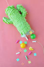 Make sure that the cactus pieces are lined up before the. Mini Cactus Pinatas