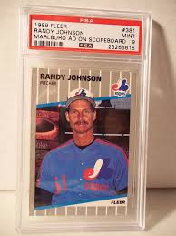 We did not find results for: 1989 Fleer Randy Johnson Rc Psa Mint 9 Baseball Card 381 Marlboro Ad Showing Montrealexpos Baseball Cards Baseball Baseball Cards For Sale