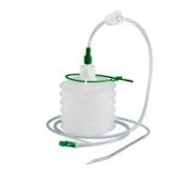 Sistema de drenaje cerrado desechable de PVC/silicona