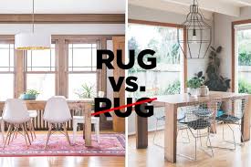 Do you like dining room rugs? Let S Settle This Do Rugs Belong In The Dining Room Apartment Therapy
