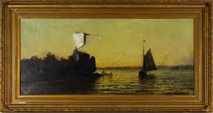 Early 20th century oil on artist's canvas board. Oil Painting Restoration Oliver Brothers Oliver Brothers Fine Art Restoration