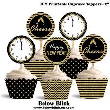 Printable Happy New Year Cupcake Toppers Cheers Cupcake Etsy In 2020 New Year S Cupcakes Cupcake Toppers Printable Cupcake Toppers
