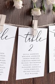 elegant wedding seating chart template calligraphy seating