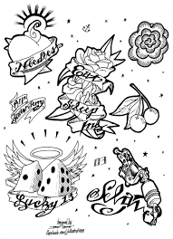 Maybe you would like to learn more about one of these? Tattoo Flash Page 03 Commission By Jtillustrations On Deviantart Tattoo Coloring Pages For Adults Flash Tattoo Designs Coloring Pages