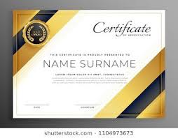 Luxury Golden Premium Certificate Design Certificate Design Design Certificate