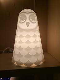 As with the floor lamp, this was packaged so tightly, it is a great pain getting it out without making a terrible mess. Ikea Owl Table Lamp Solbo Desk Light 9 Soft Table Nightlight 003 286 82 Owl Table Lamp Table Lamp Desk Light