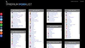A premium porn list of the best free and premium porn websites
