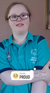 Grace Kavanagh in her world games sports gear.
