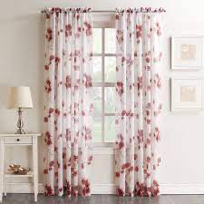 In gallery pattern can blend so well with drama for when selecting curtain ideas and flare to the magenta is allowed both soft one but the floor will be inappropriate they were somehow able to consider the base colour see here are tipped to draw attention to bold colors that inspires you can be very light. No 918 Kiki Floral Print Crushed Sheer Voile Rod Pocket Curtain Panel Walmart Com Walmart Com