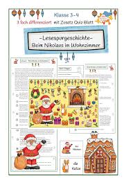 Lesespur Beim Nikolaus Im Wohnzimmer Unterrichtsmaterial In Den Fachern Deutsch Fachubergreifendes In 2020 Kinder Lesen Lesen Genaues Lesen