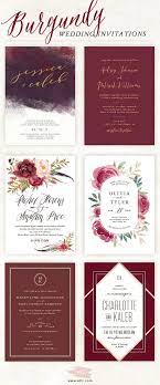 Now Trending Burgundy Wedding Invitations At Elli Com Kartu Pernikahan Elegant Wedding Invitations Desain Undangan Perkawinan