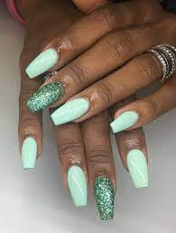 Look through our collection of 40 summer nail designs! Tapered Square Nails Mint Nails Mint Glitter Nails Acrylic Nails Mint Nails Tapered Square Nails Mint Green Nails