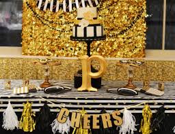 Glamorous Black And Gold 50th Birthday Party Decorations Black And Gold Leopard Skin Birthday Glamorous Black And Gold 50th Birthday Party Catch My Party 50th Birthday Decorations 50th Birthday Party 50th Birthday