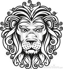 Vector Illustration Lion Head Symbol For Wildlife Campaign Or Communication Lion Head Drawing Lion Mandala Lion Vector