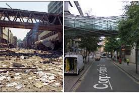 Two 2 lb (0.9 kg) bombs exploded which wounded 65 people and damaged many buildings in the city of manchester. Manchester Ira Bomb Pictures Show How The City Centre Has Changed Since The Detonation In 1996 Manchester Evening News