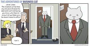 if your boss was a cat business cat cat comics funny comic strips