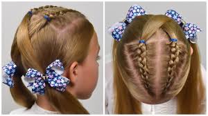 This cornrow style is very sweet and compliments little girl's personalities very well, the. Cornrows Braids Pigtails Easy Elastic Hairstyle Little Girls Hairstyles 81 Lgh Youtube