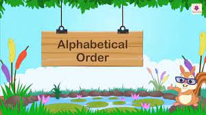 Want to sort a list in alphabetical order? How To Arrange Words In Alphabetical Order English Grammar Periwinkle Youtube