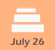 July 26 Birthdays