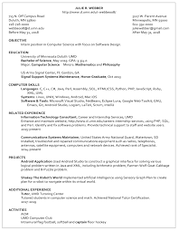resume examples career & internship