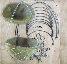 The hex wire support allows air to flow through the hanging display, keeping your outdoor space cool and. Diy Kit Make Your Own 25cm Hanging Basket With Matching Liner Eco Aus Liners