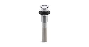 Without an overflow drain, the excess water would simply flow over the sides of your bath and onto your bathroom floor instead. K 7124 Pop Up Clicker Drain Without Overflow Kohler