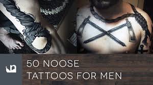 Supercool blackwork noose tattoo, beautiful traditional design!size : 50 Noose Tattoos For Men Youtube