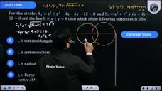 For the circles \(S_1 \equiv x^2+y^2-4 x-6 y-12=0\) and \(S_2 ...