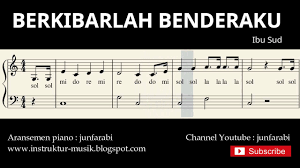Lagu iki isiné ngenani agresi militer walanda i ing taun 1947, tvri mainaké lagu iki minangka panutup ing akir tayangan. Not Balok Berkibarlah Benderaku Lagu Wajib Nasional Doremi Solmisasi Youtube