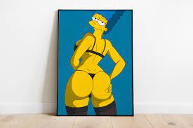 Marge Simpson Digital Art Print, Modern Pop Art Digital Print, Cartoon Art, Marge  Simpson Pop Art, Unique Graffiti High Quality Bikini Art - Etsy Denmark