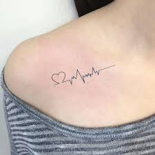 A heartbeat tattoo with a little heart on the arms or writs is a fun method to draw a lot of consideration. Thump Unique Heartbeat Heart Rhythm Temporary Tattoo Mybodiart