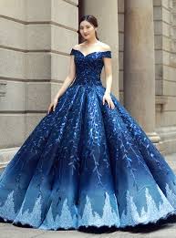 The dress of your dreams is just one click away! Blue Ball Gown Off The Shoulder Bling Bling Sequins Wedding Dress Blue Ball Gowns Ball Dresses Gowns