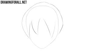 This hairstyle is fairly similar to the previous example though really this side hair also grabs parts of the front section of the hair it's still easier to anime long male hair drawing step by step. How To Draw Anime Hair