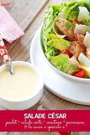 Salade Cesar Regilait Recette Salade Cesar Salade Facile Salade Cesar Au Poulet