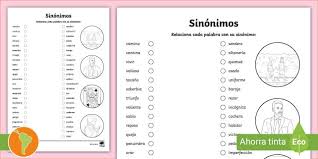 Sustantivo de género exclusivamente masculino, que lleva los artículos el o un en singular, y los o unos en plural. Actividad Encuentra Los Sinonimos