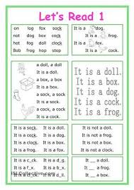 This Worksheet Is For Little Kids Who Start Learning English And Reading The Vocabula Learning English For Kids Kindergarten Reading Worksheets Phonics Reading
