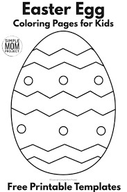 Free Printable Easter Egg Templates And Coloring Sheets Simple Mom Project In 2020 Coloring Easter Eggs Easter Coloring Pages Easter Egg Coloring Pages