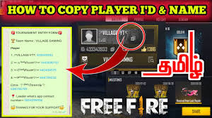 Cool username ideas for online games and services related to freefire in one place. How To Copy Player Name And I D Number In Free Fire Tamil Free Fire Player I D Name Copy Tricks Youtube