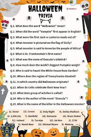 Plus, learn bonus facts about your favorite movies. 90 Halloween Trivia Questions Answers Meebily