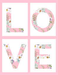 Keep the pink theme going throughout your classroom. Pink Floral Letters Free Download Printables And Inspirations
